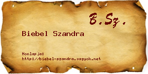 Biebel Szandra névjegykártya